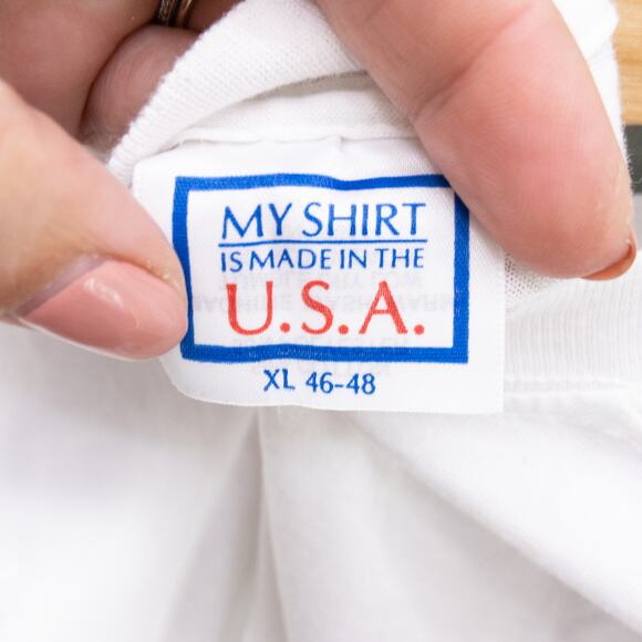 Giant Busters White Graphic Print Size XL Vintage T-Shirt Short Sleeve Crew‎ - Picture 7 of 10